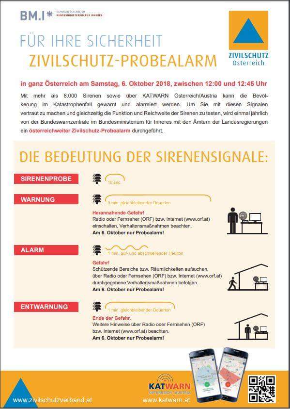 ffstpw's tweet photo. #Zivilschutz #Probealarm am 6. Oktober - machen Sie sich mit den Signalen vertraut!
Infos auch beim @NOEZSV https://t.co/Njlb8Ok7v3