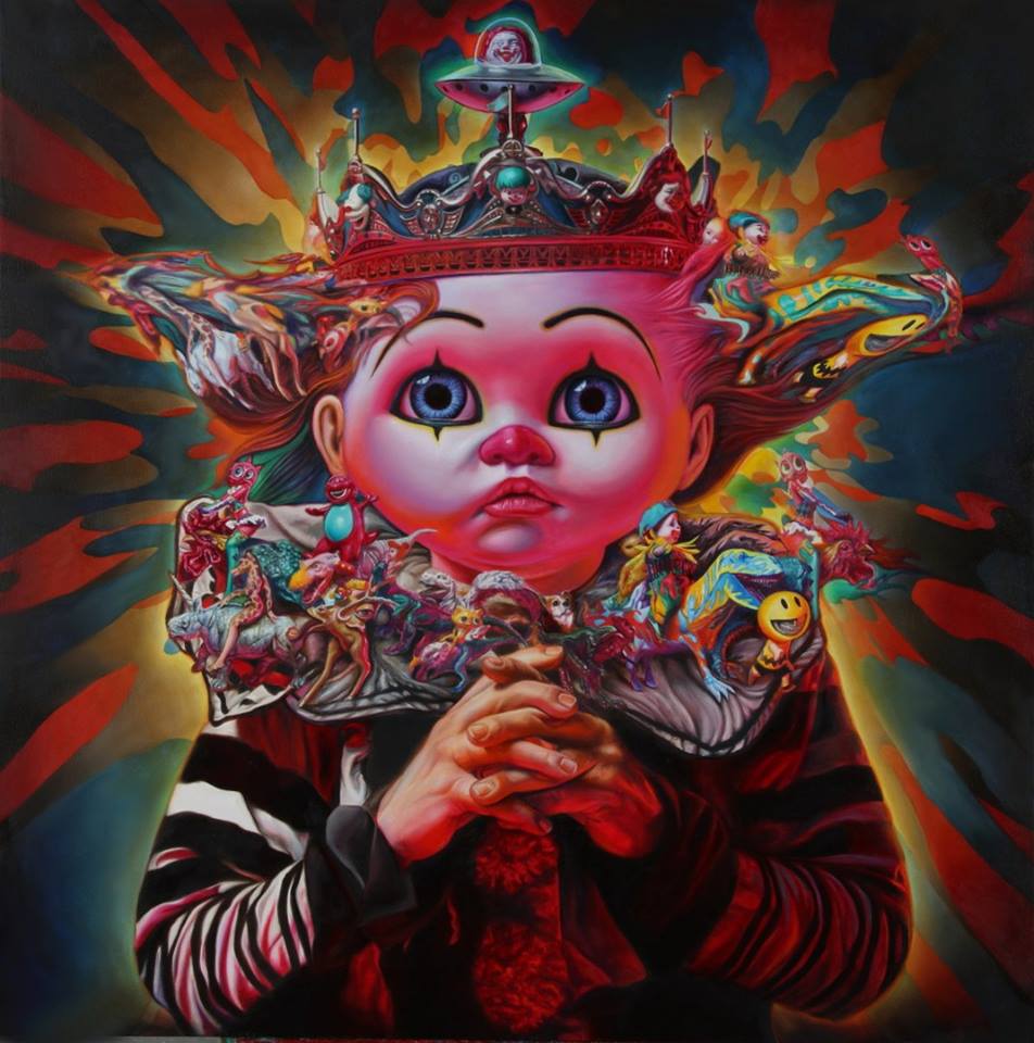 BeautifulBzarre's tweet photo. King Combrat. One of my favorite pieces by the ever-talented @ronenglishart
#beautifulbizarremagazine #painting #realism #popsurrealism #Popaganda #RonEnglish #Combrat #oilpainting #Delusionville #thecombrats #clownart #clown #contemparyart #popsurrealism #Rabbbits #therabbbits https://t.co/CZgPHJILhP