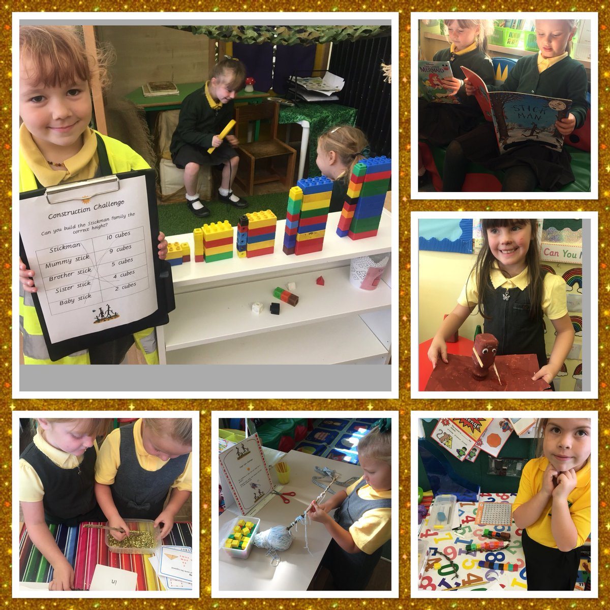 CGPrimary's tweet photo. Class 3 have been busy completing their choice challenges this week after a visit from the Stick Man!#CGPEP https://t.co/9uZyZRXtMH
