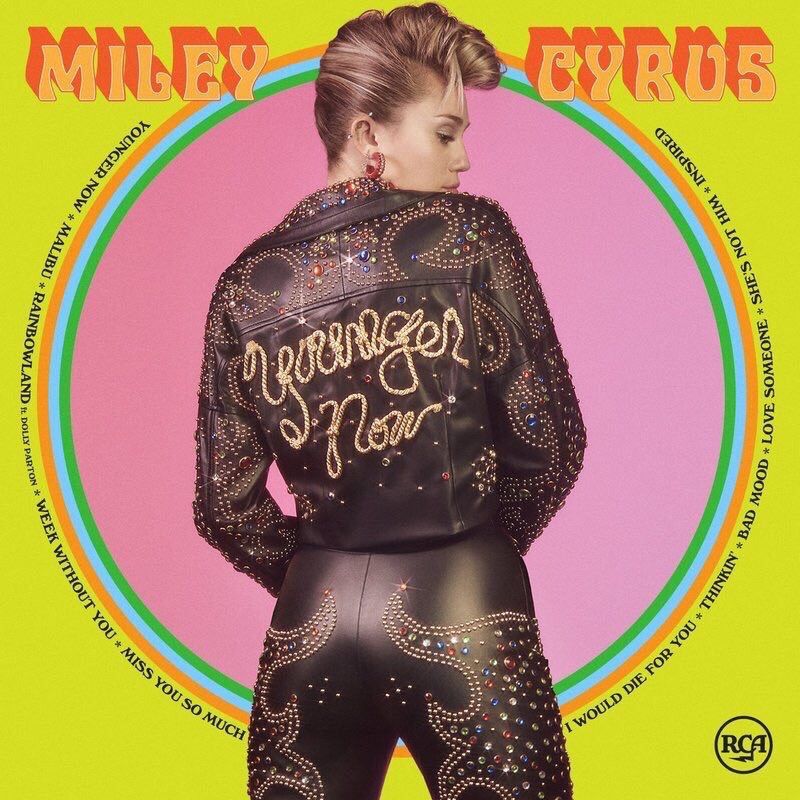 Miley Cyrus album cover for "Younger Now"