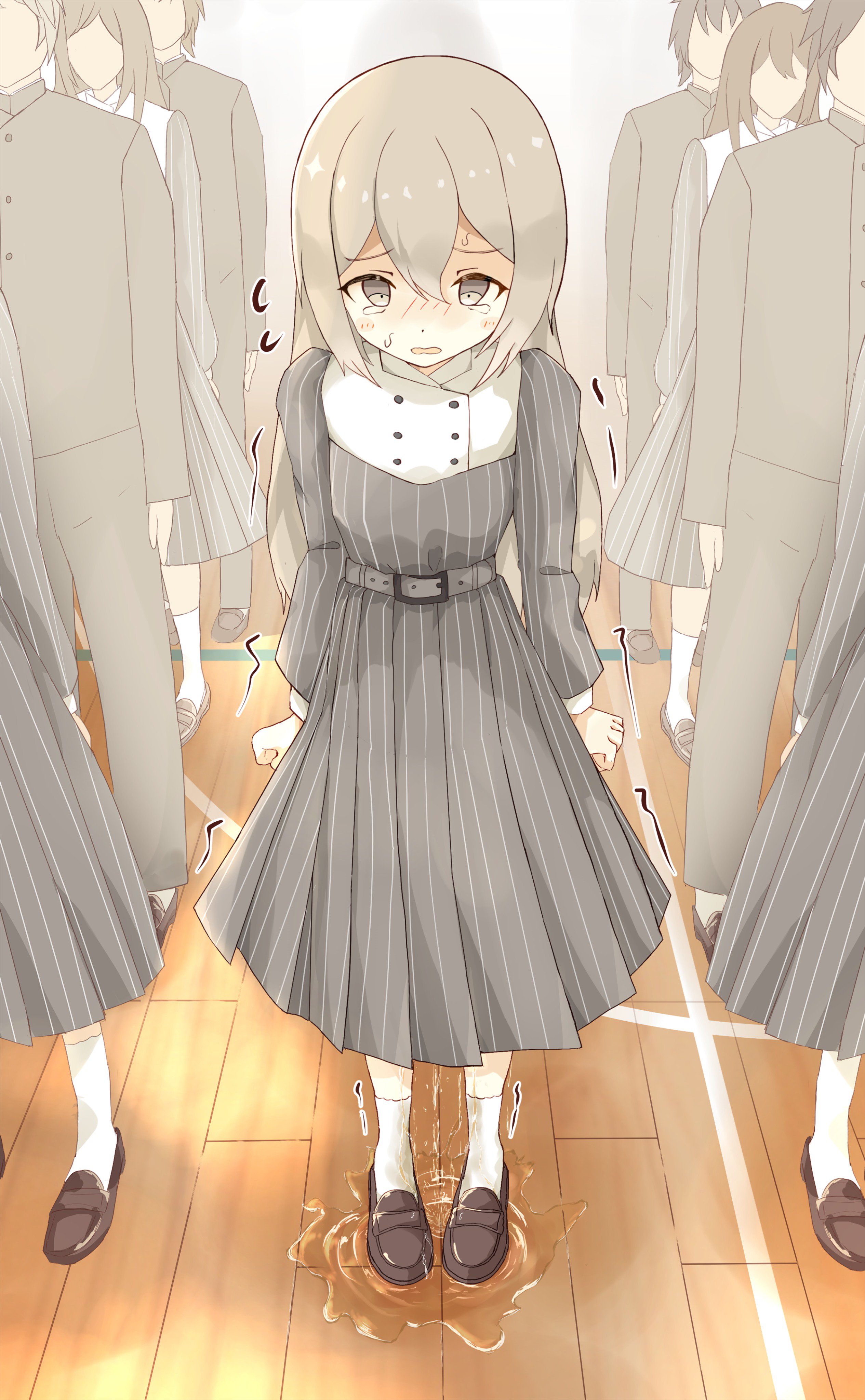 女の子　おもらし  / X