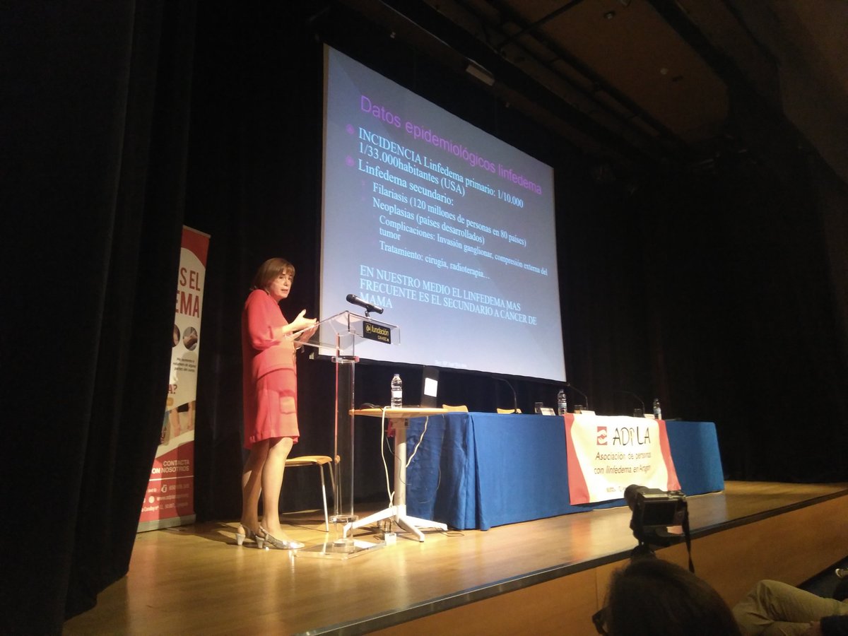 AdplaAragon's tweet photo. Continuamos con la intervención de la Dra. María José Tris Ara. Especialista en Rehabilitacion y medicina física del Hospital  U.Miguel Servet.  Nos habla de la Rehabilitación en el Linfedema y de las pautas del tratamiento rehabilitador. https://t.co/gYIeq0zLnJ