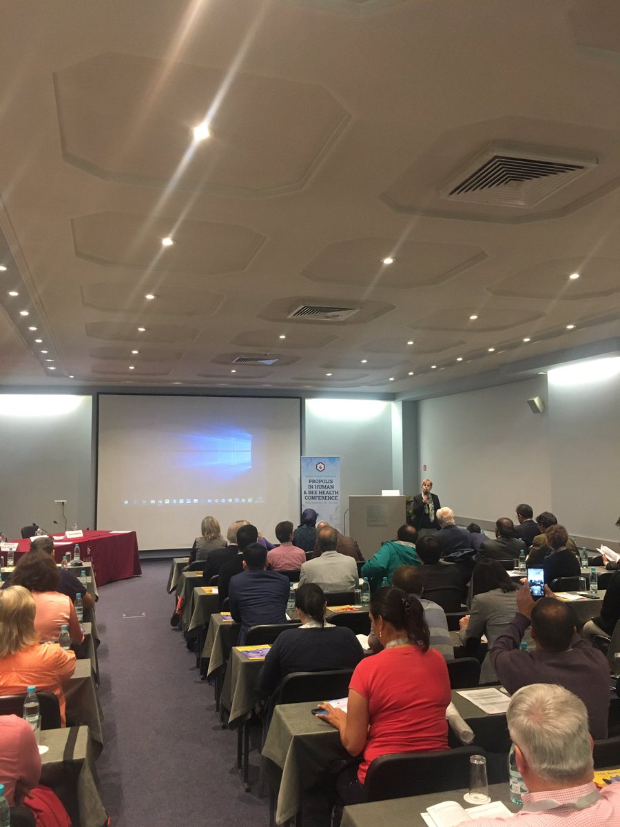 BeeVitalUK's tweet photo. Great to be attending the 2nd Annual International Conference on #Propolis in Human &amp; Bee Health, in Sofia. Some excellent speakers from all over the world, sharing their research and insights. #research #savethebees #Sofia https://t.co/maEIIelTOu