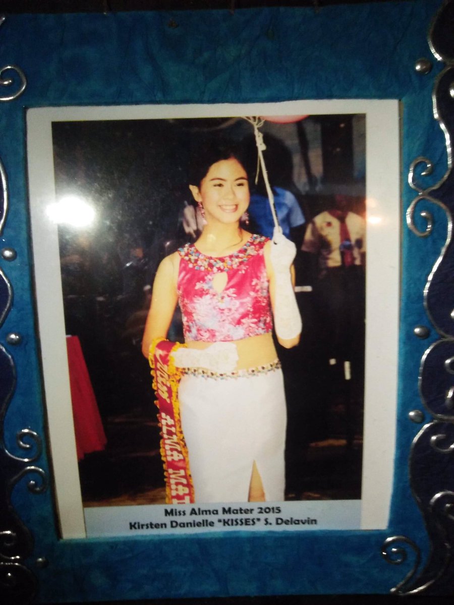 KissesIntL's tweet photo. At a young age, she’s already stunning. This photo is posted at MNCHS, they must be very proud of their Miss Alma Mater 2015. Now she’s gracing one of the biggest ball in the country.

#DONKISSFairestOfThemBALL Kisses Delavin @delavinkisses 
#ABSCBNBall2018 https://t.co/wV3jHBwptN