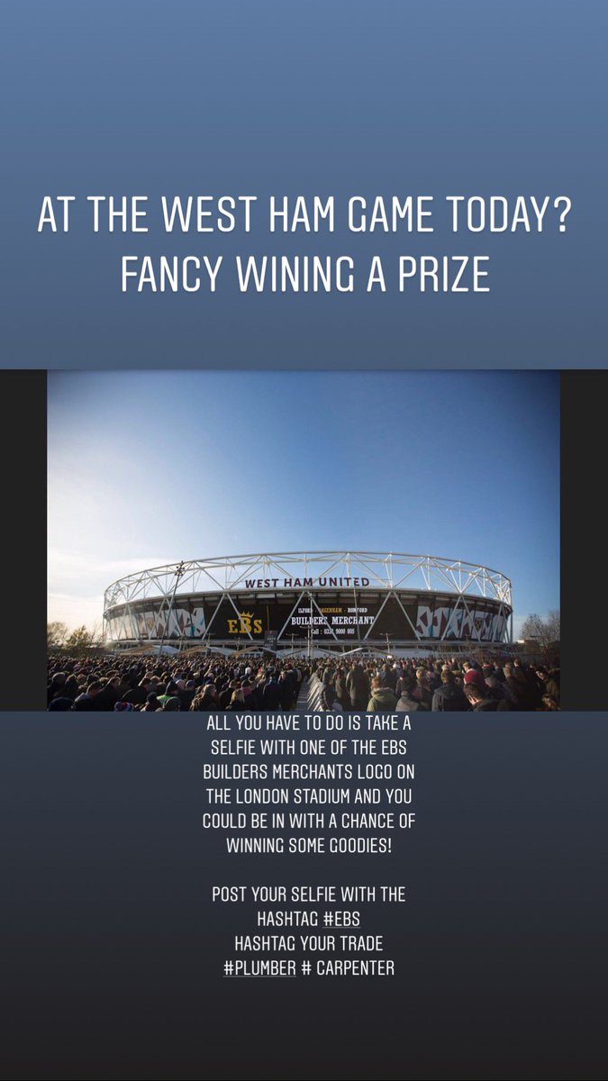 #ebs #EBSbuildersmerchant #prize #westham