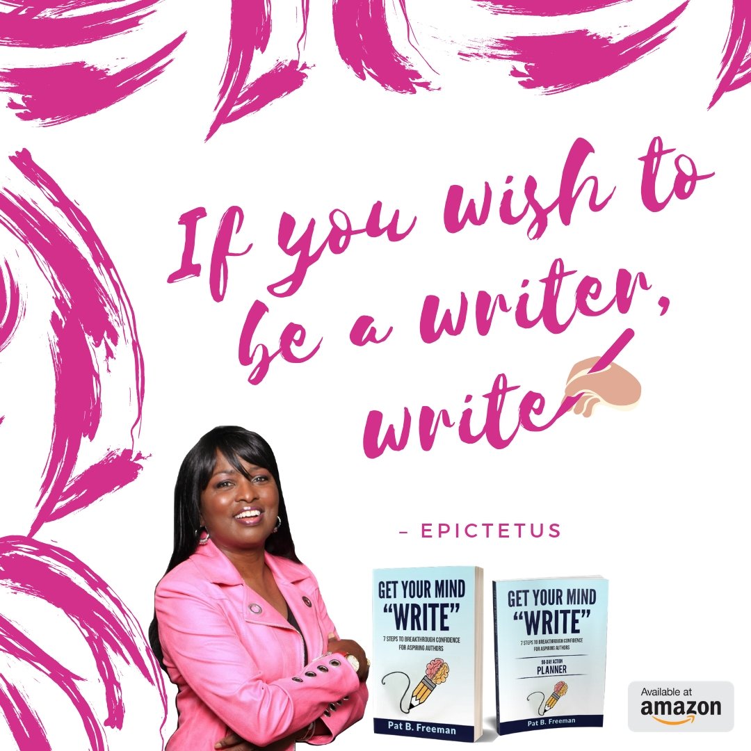 patbfreeman's tweet image. Are you an aspiring author looking for your next step? No need to be confused. Grab a copy of my new book, Get Your Mind “Write,” and the Action Planner can help. ow.ly/hleZ30lREIe #getyourmindwrite7 #aspiringauthors #confident #selfpublishing #inspire @writerspayitforward