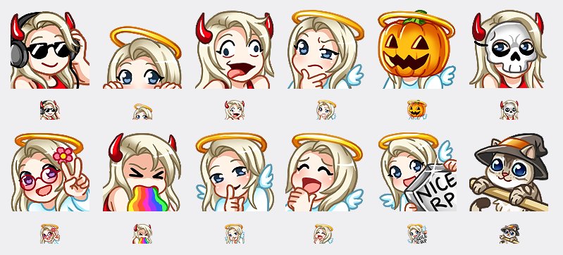 LoryTV's tweet photo. Oh und weil ich´s vergessen habe:

neue Emotes sind live (ich auch!) 😘 https://t.co/yZzkw5i4Ug