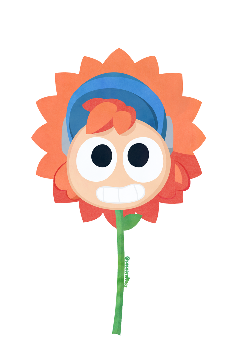 MegSouless's tweet photo. I really want to see a lot more of this precious little flower boy so I drew him. @genegoldstein @NickAnimation Please make Planet Panic happen. #fanart #drawing #cartoons #Nickelodeon https://t.co/pTQSqNXDjT