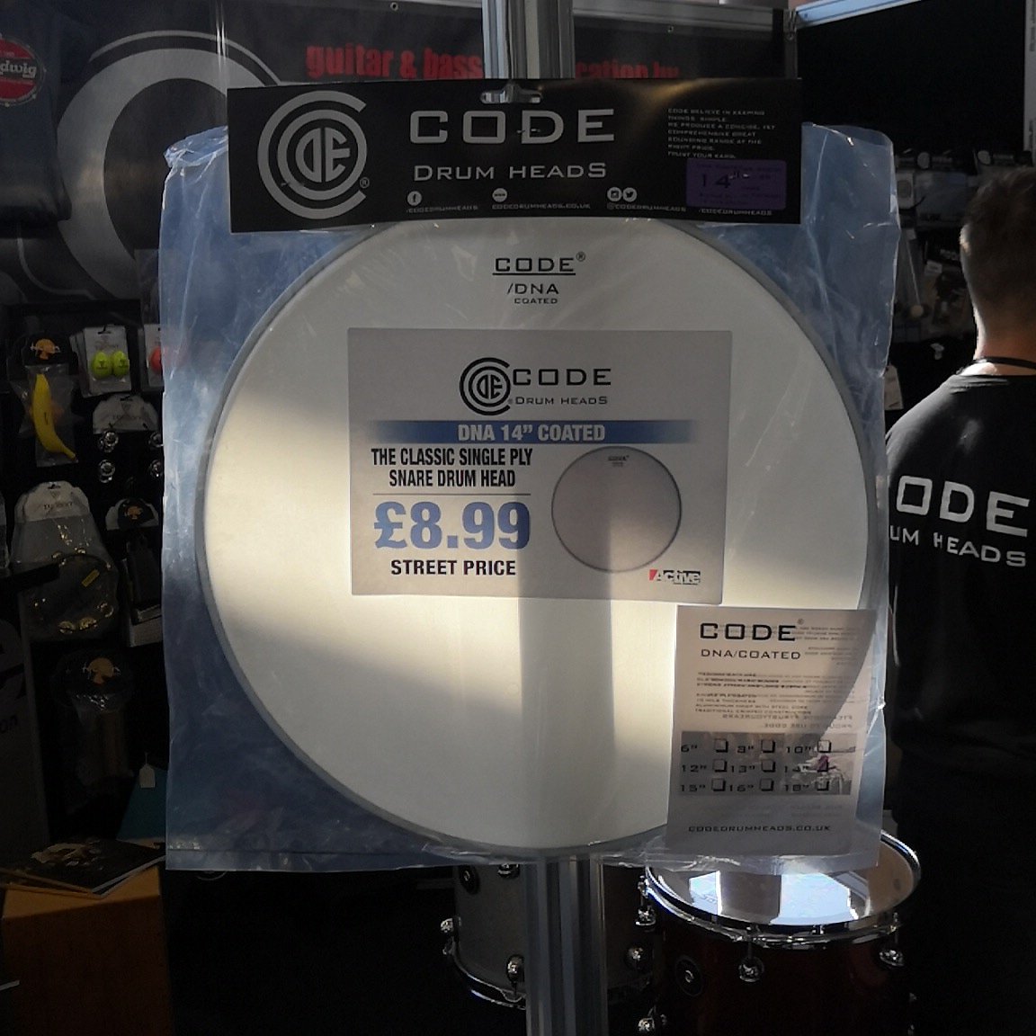 Show special deal. 14" DNA Coated, just £8.99 at <a href="/theukdrumshow/">The UK Drum Show</a>. Come say hello at Stand 2.

<a href="/ActiveMusicDist/">Active Music</a> <a href="/Rattleanddrum/">Rattle & Drum Music</a>

#teamcode #theheartofthebeat #trustyourears