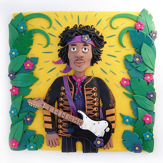 Morning! Here’s a wee throwback to my Hendrix @Secret7s sleeve for #WorldGuitarDay ✨🎸✨.
.
.
#jimihendrix #hendrix #sleevedesign #guitar #ootd #illustration #artistsoninstagram #design #polymerclay #claydisarray #🎸 ift.tt/2ItzoDy