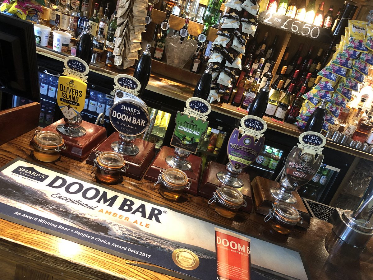 staples_pub's tweet photo. You bitter not tell me you have an ale-ment! We’ve got some lovely beers on today! @WantsumBrewery1 @BexleyCAMRA @selcamra https://t.co/6uSJD69hFm