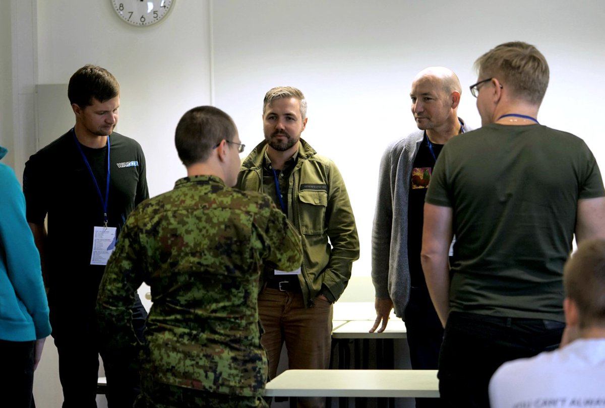 garage48's tweet photo. It's time for our mentors to go around, check the teams progress so far and help them out with their knowledge. #Garage48Defence https://t.co/oXWOLQjntM