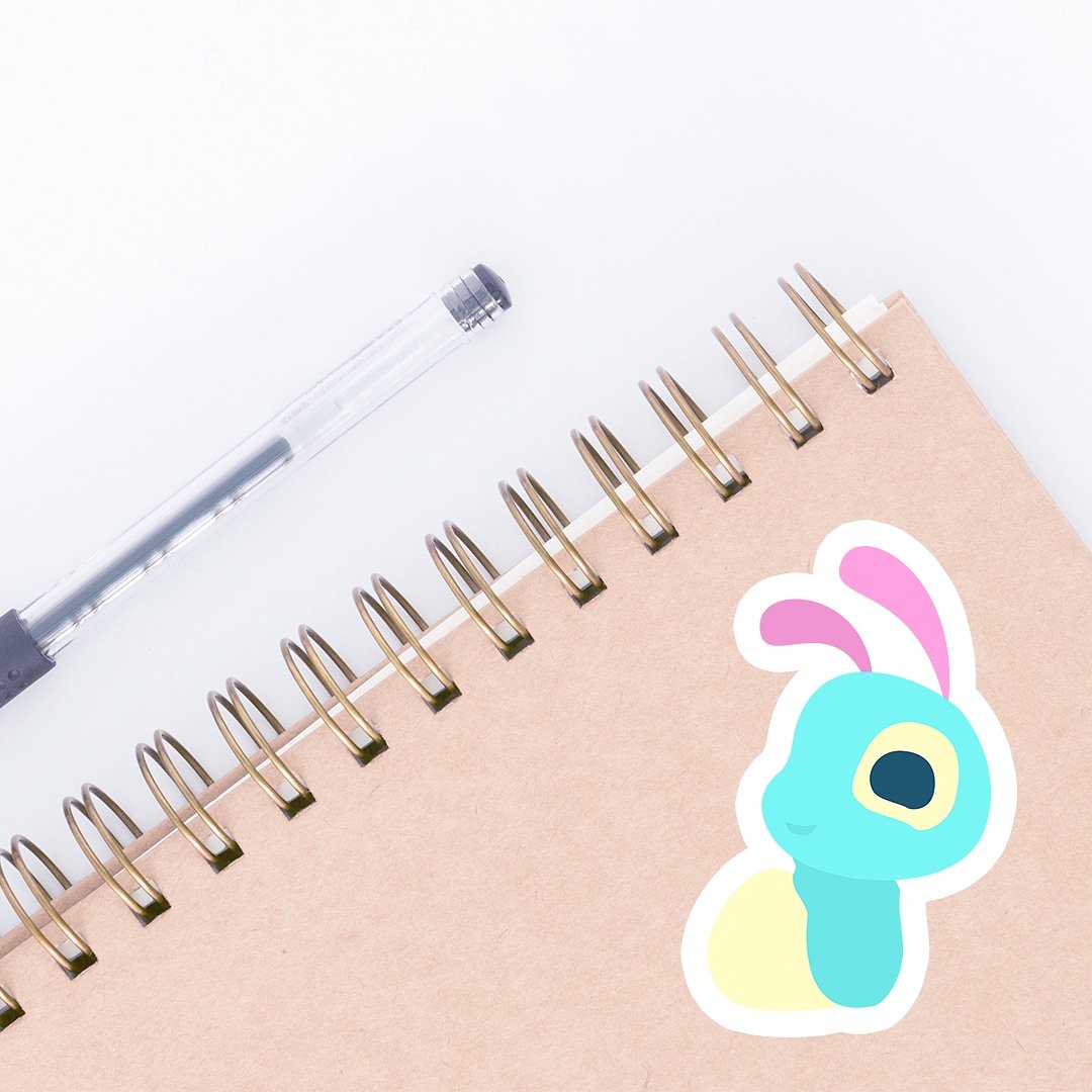 MoonBugsComic's tweet photo. A Riggle sticker! 
 @Kickstarter https://t.co/E2pTBp7iqQ
#cuteart #enamelpins #enamelpin #stickers #art #Stickers #stickerline #stickerline #sticker #indiecomics #MoonBugs #stationery #stationeryaddict #cutestickers #kickstarter #crowdfunding https://t.co/HhC6yFD9L9