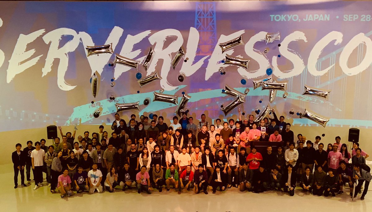 yoshidashingo's tweet photo. すべての皆さんに、圧倒的感謝！！ #serverlessconf #serverlesstokyo #serverlessconftokyo https://t.co/vAimyhFyCW
