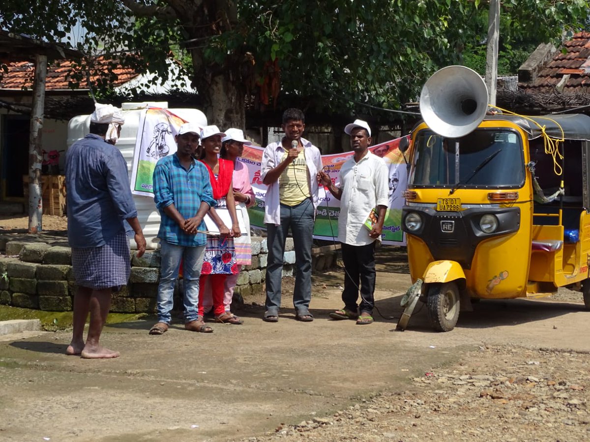 SHS-2018
Today we have conducted awareness activity street play by Kolam and Gonds artists at Indervelly.These artists are exclusively doing street plays in tribal languages for telling easily about the importance of having Toilet and using them. #ZSBP #SHS2018 <a href="/SWACHTELANGANA1/">SWACHH TELANGANA</a>