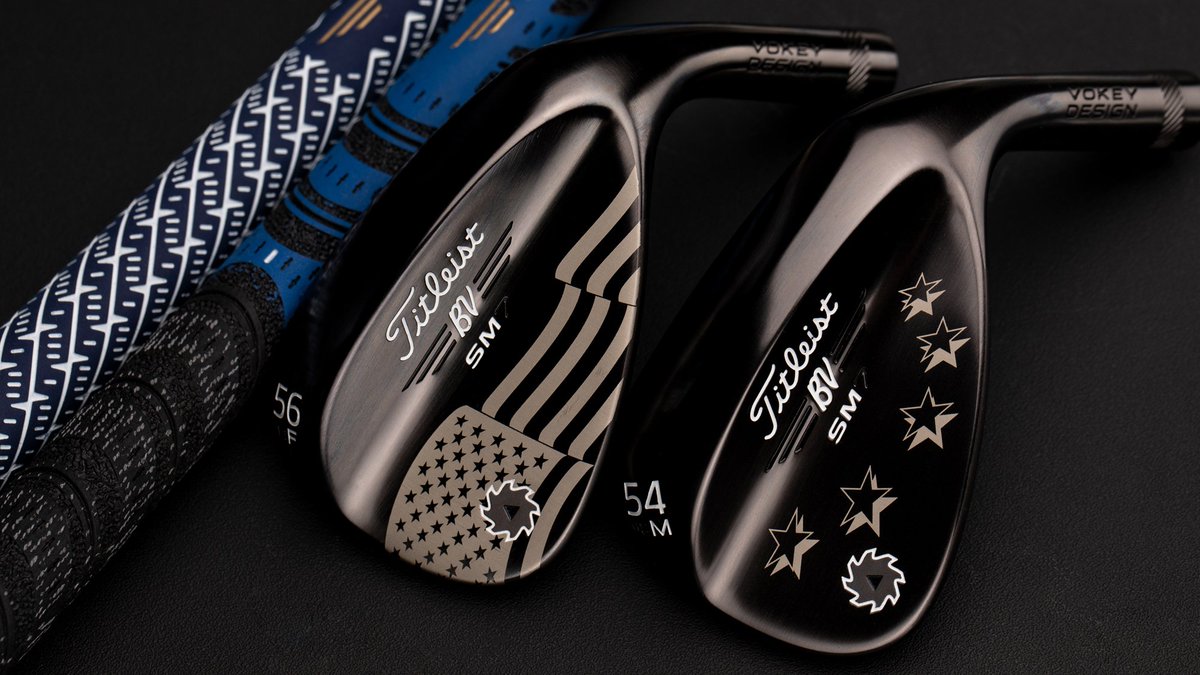 TitleistEurope's tweet photo. 🚨  SWEEPS ALERT 🚨
Who wins the #RyderCup?

RT, follow &amp; comment below with  #GoUSA or #TeamEurope to win a pair of brushed steel #SM7 @vokeywedges with USA stars and stripes and the EU stars.*

*UK &amp; I Only. One winner drawn at random on 30:09:18. https://t.co/IPslaKFF9b