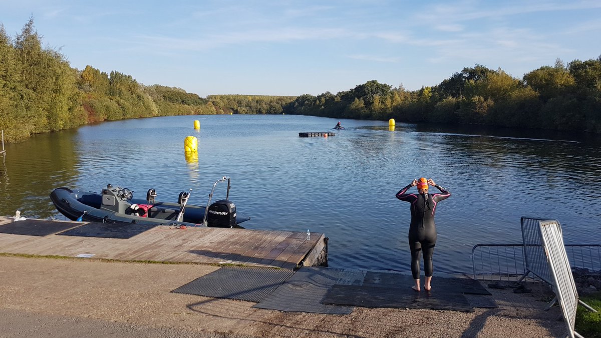 Beautiful morning for the last outdoor swim of the season.  It's going to be a long winter without our regular lake swim <a href="/activitiesaway/">Steve Poulton</a>