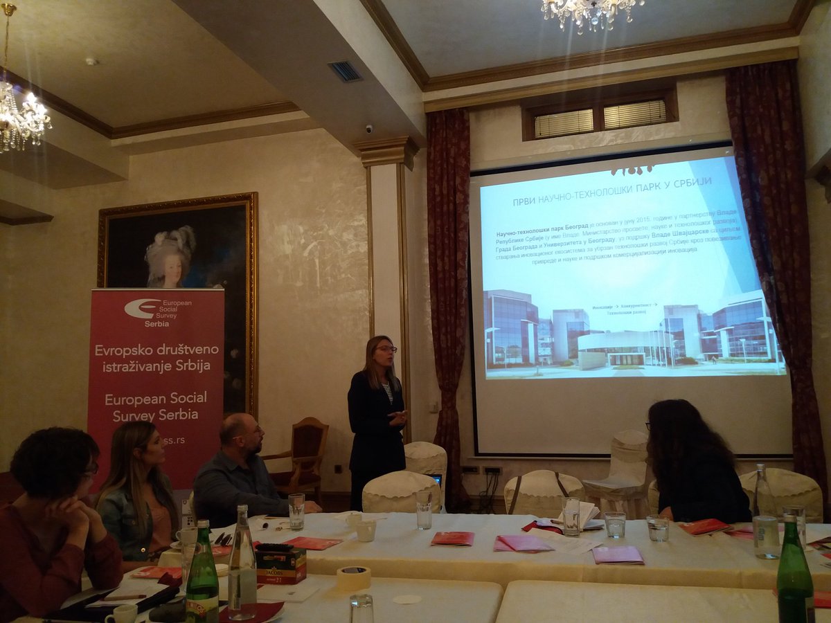 ESS_Serbia's tweet photo. Marija Mirković predstavlja @ntp_beograd kao značajnog potencijalnog  partnera i podršku mladim naučnicima i istraživačima.
Cc #PERFOMR @MPNTR  @nvoGAJP  #IDN https://t.co/hTee4ieB0B