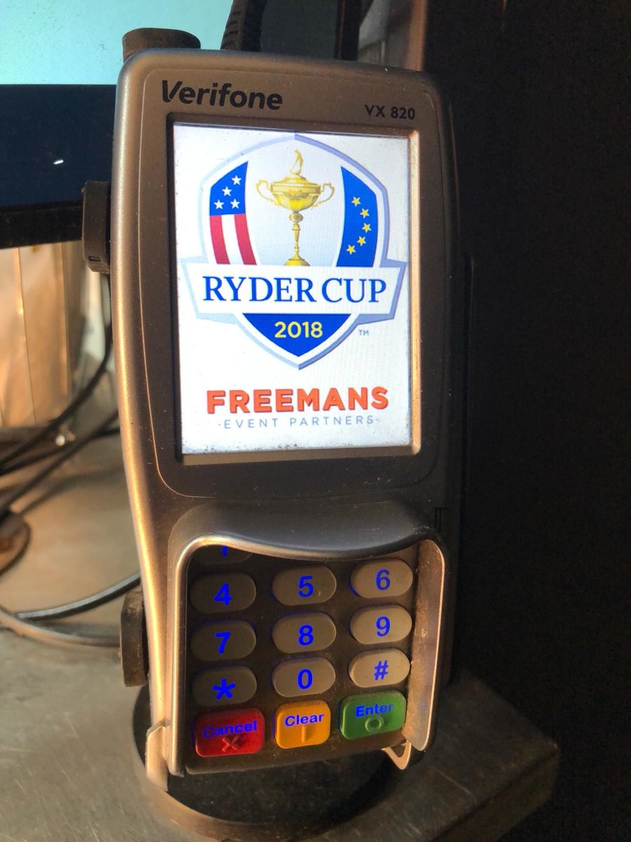 Freemans_EP's tweet photo. Fore! It's Day 2 of the #RyderCup2018. With over 45 food &amp; drink outlets from artisan pizzas to champagne bars, we’ve got something for everyone. Plus, our tech team have been hard at work ensuring eventgoers can pay by card! Spend less time queuing, and more time watching  golf! https://t.co/SHqlzFOBOg
