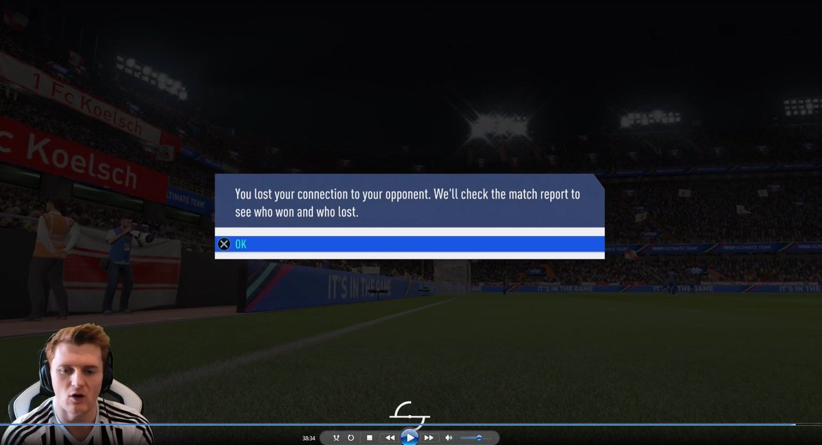 CapgunTom on Twitter: "There is currently a disconnect glitch on PS4 where  you're opponent leaves the match and you get disconnected from FUT and get  the loss. This was in division rivals