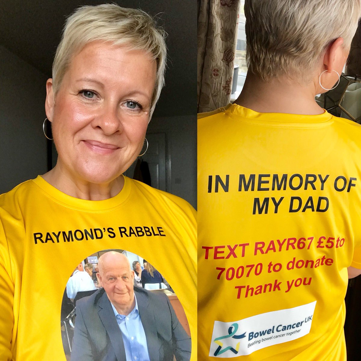manifold5's tweet photo. T-shirts for tmrw’s Great Scottish Run, still time to support us all #greatscottishrun #raymondsrabble #bowelcanceruk #proud #love https://t.co/n4Jy9dIia7