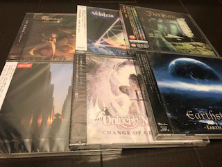 NEMMETAL325's tweet photo. Amazonさんから届いたよー
とりあえずCD６枚

#UnluckyMorpheus
#VELATRIA
#Earthstream
#ThunderFall
#RomansoWords
#Derdian

日本のヘヴィメタルバンド率高いです
むっちゃ聞かせていただきますー　楽しみ！ https://t.co/Tf85FRawHP
