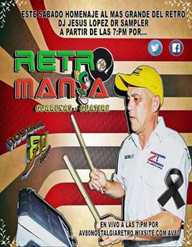 AV80NRETRO's tweet photo. Hoy 29 Sep. En Retro Mania Prog Dr Sampler Dj Jesus Lopez 7:pm en vivo por https://t.co/MeVjZgyTNH #Av80RetroMania https://t.co/WxROoYeeLo