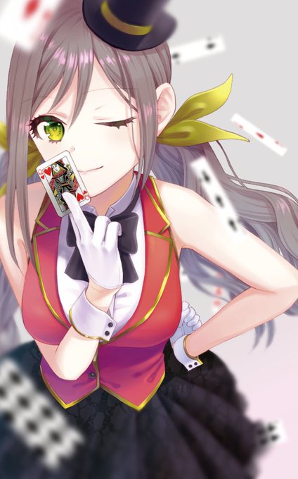 名刺絵できた〜〜!背景描いてたけど文字読みにくくなったので消した 