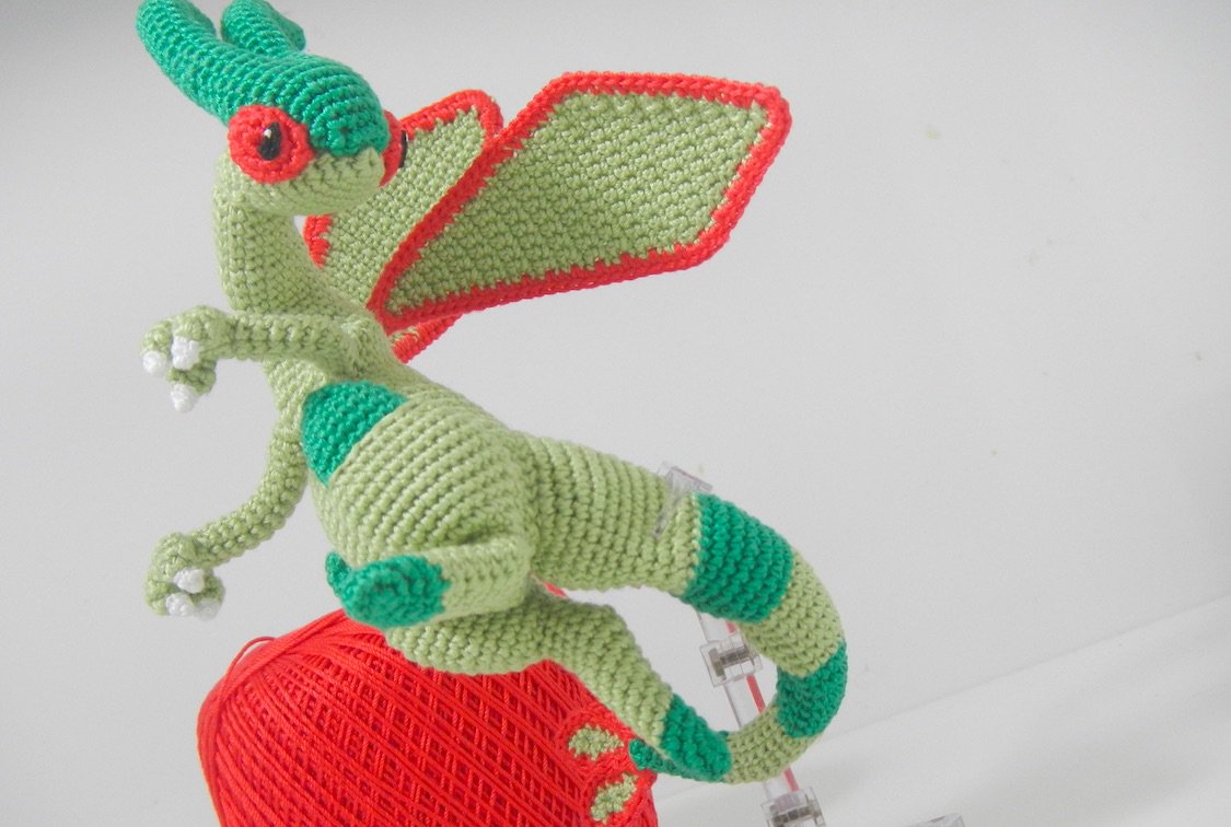 せいれいポケモン、フライゴン/Flygon の #あみぐるみ です