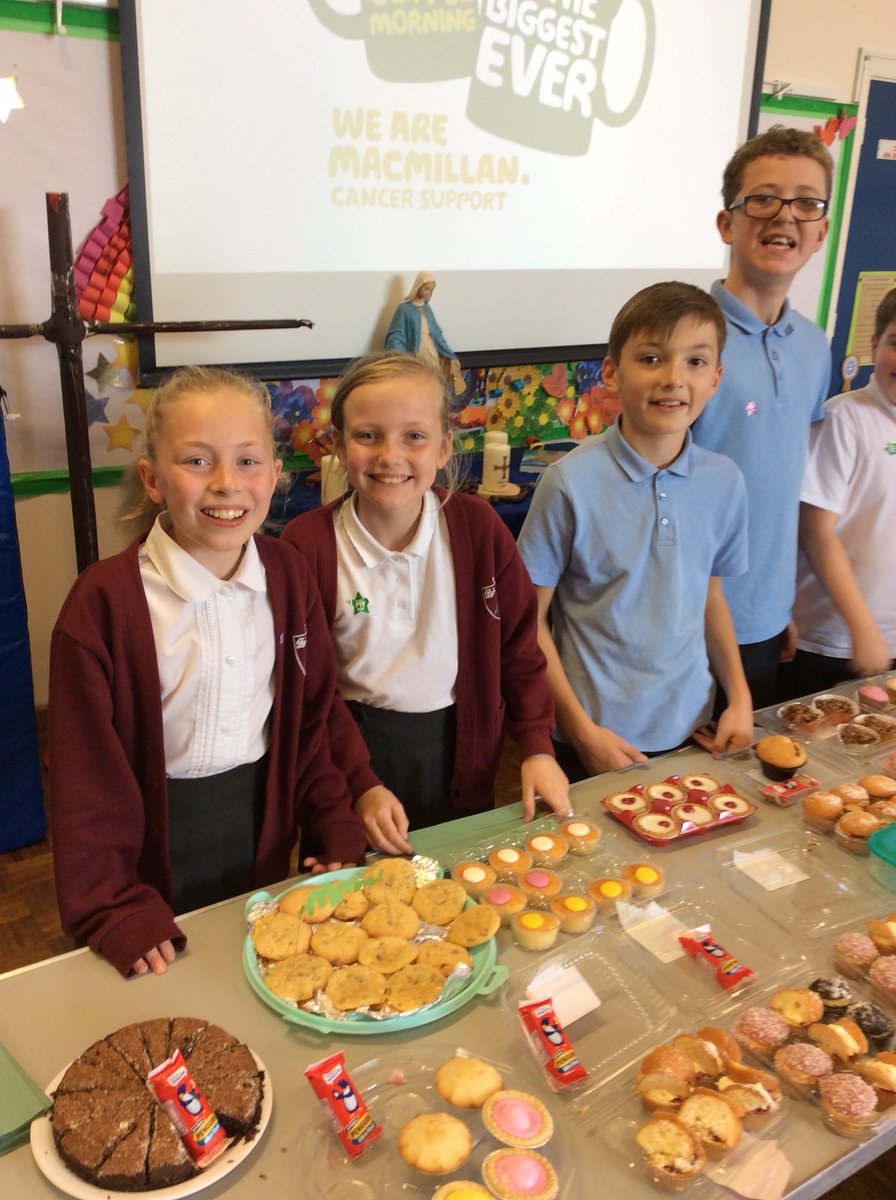 Thank you to everyone who came to support Y6 at their Macmillan Coffee Morning! Y6 had a wonderful time raising money for this great cause and we are very proud of how hard they worked all day!#MacmillanCoffeeMorning