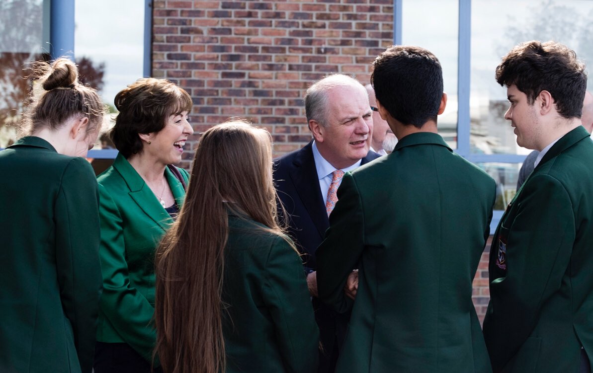 OrlaithCarmody's tweet photo. Fabulous to meet such focused young people at @PortlaoiseColl . A really progressive multi cultural school with a lovely atmosphere. Thanks Noel Daly for having us @GavinDuffy #Áras18 https://t.co/BvcTy0OFJe