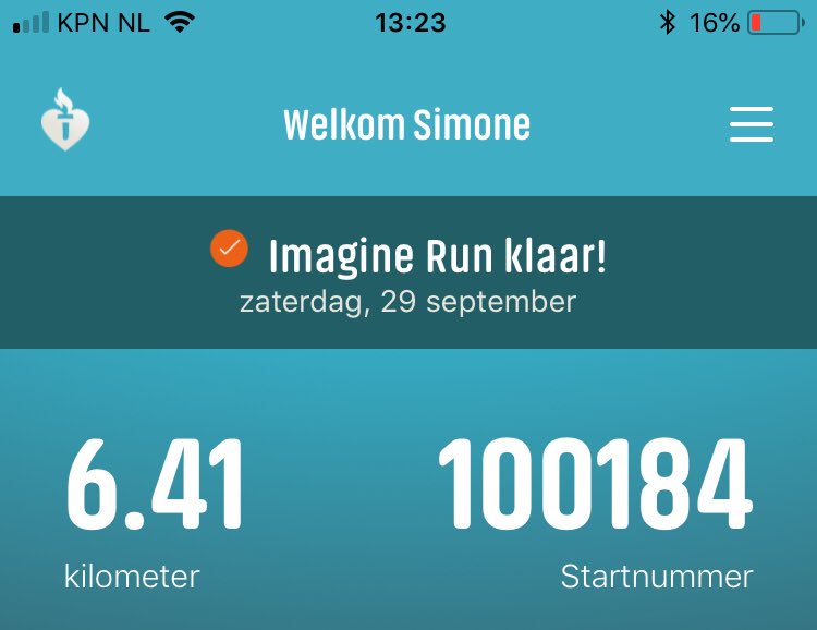 SimoneSmuling's tweet photo. Vandaag deelgenomen aan de #imaginerun met mooie ronde rondom huis #shareeverystep #blijfbewegen @HuisvoordeSport https://t.co/OY90iTt4ul