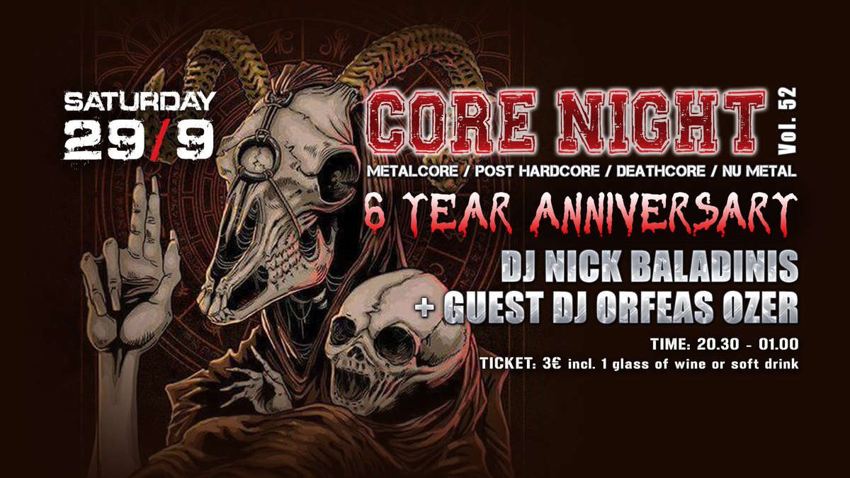 1st #corenight of the season tonight <a href="/secondskinclub/">Second Skin Club</a> . 20.30-1.00 🙂