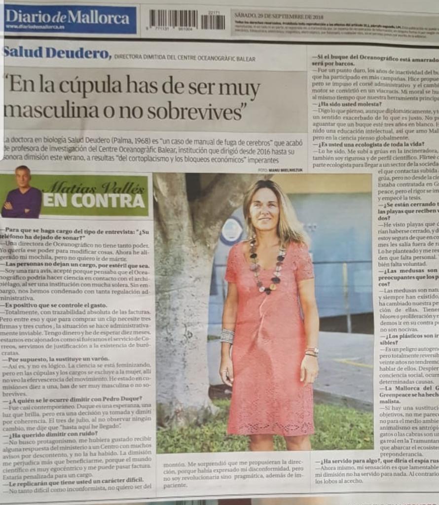 Al saber le llaman suerte y al no saber machismo. La verdad es que l@s que saben aportan y l@s que no se van lametando por las esquinas