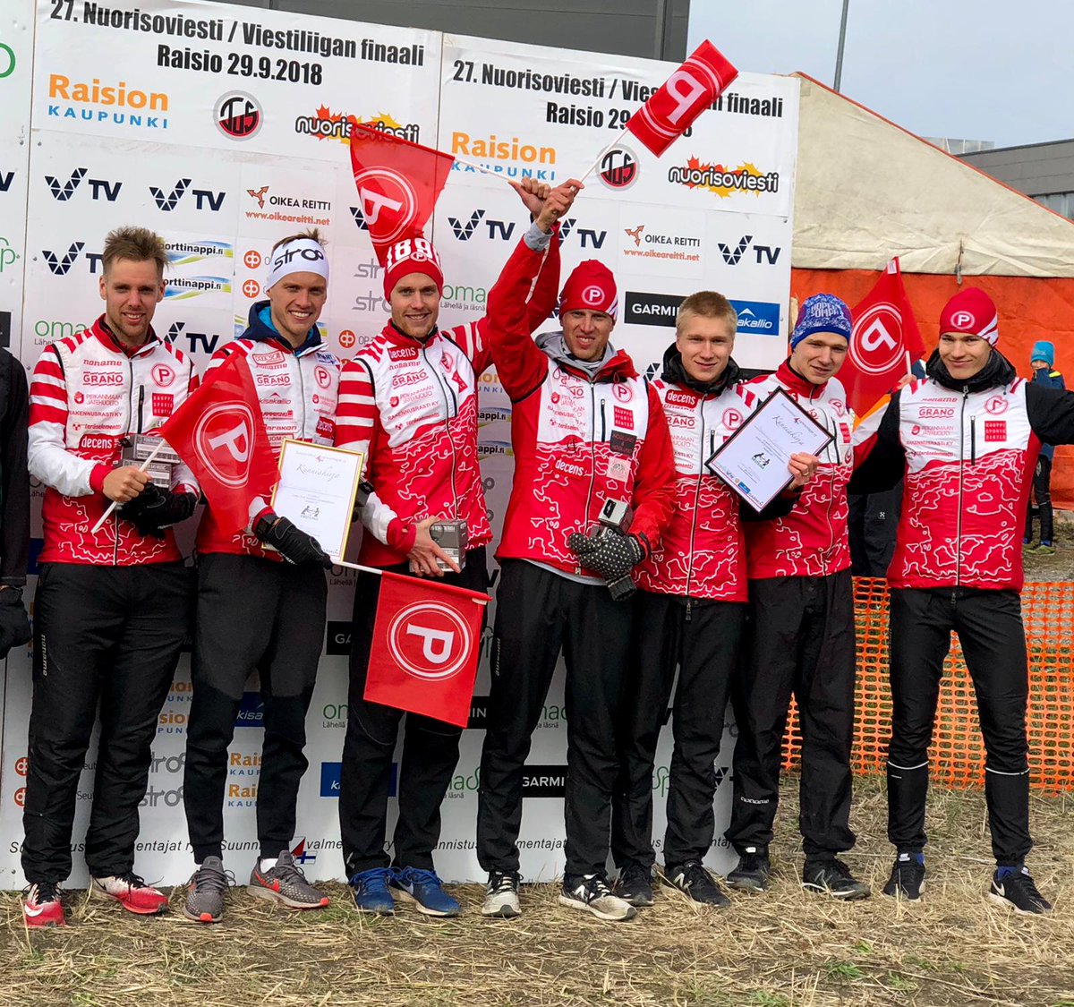 We got what we came here for! 2nd &amp; 3rd place in <a href="/viestiliiga/">Viestiliiga</a>-final secured us the victory and 3rd spot in the overall relay league! Massive 🏆🎖🎉 #suunnistus #Punakonemöyhii