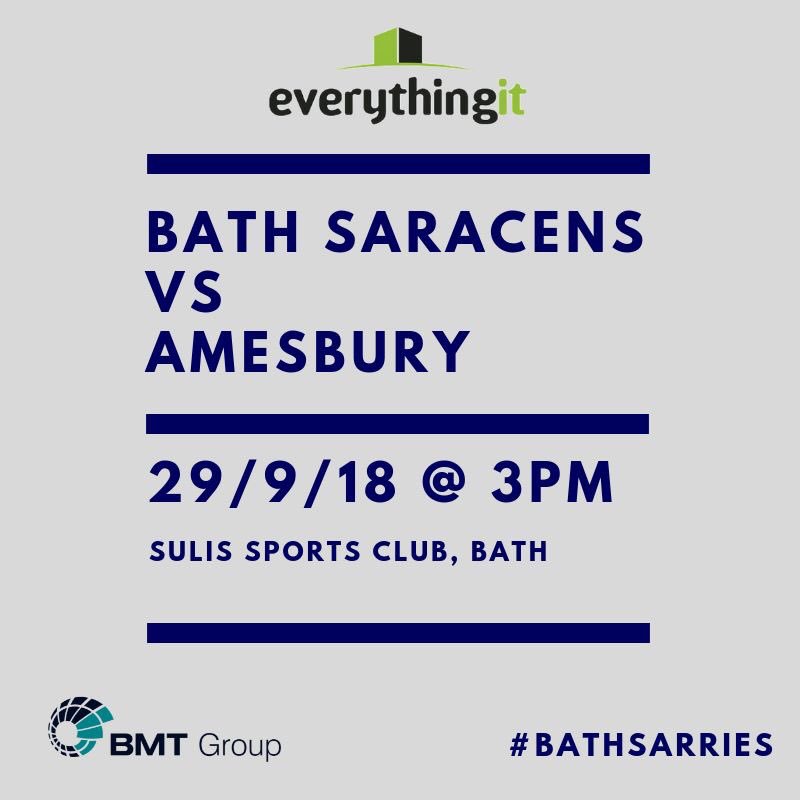 wifispecialists's tweet photo. Best of luck today @BathSaracens! https://t.co/g3RBqid4Ft