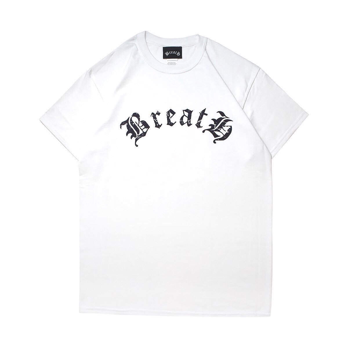 BADHOP BreatH T-shirt ホワイト x ブラック BADHOP BreatH T-shirt ホワイト x ブラック