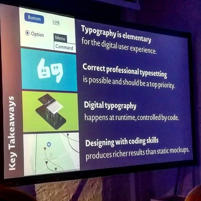 maciejbudzisz's tweet photo. @frankrausch at @elementtalks #euxt about #typography #ux #elementtalks #design #uxdesign #ui https://t.co/AIelbnzRaa https://t.co/hH41UCtHYr
