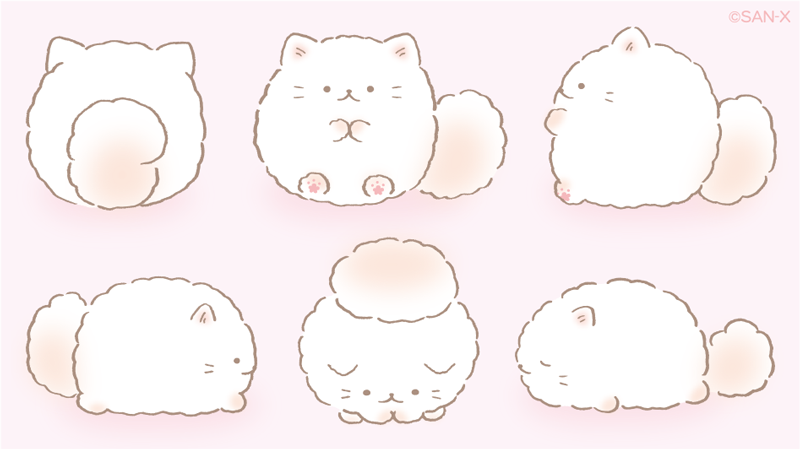 ふんわりねころん?という✨もふもふのいきもの✨ を様々な角度からご覧