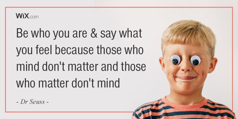 Wix's tweet image. 🌟Be yourself, as no-one else can 🌟