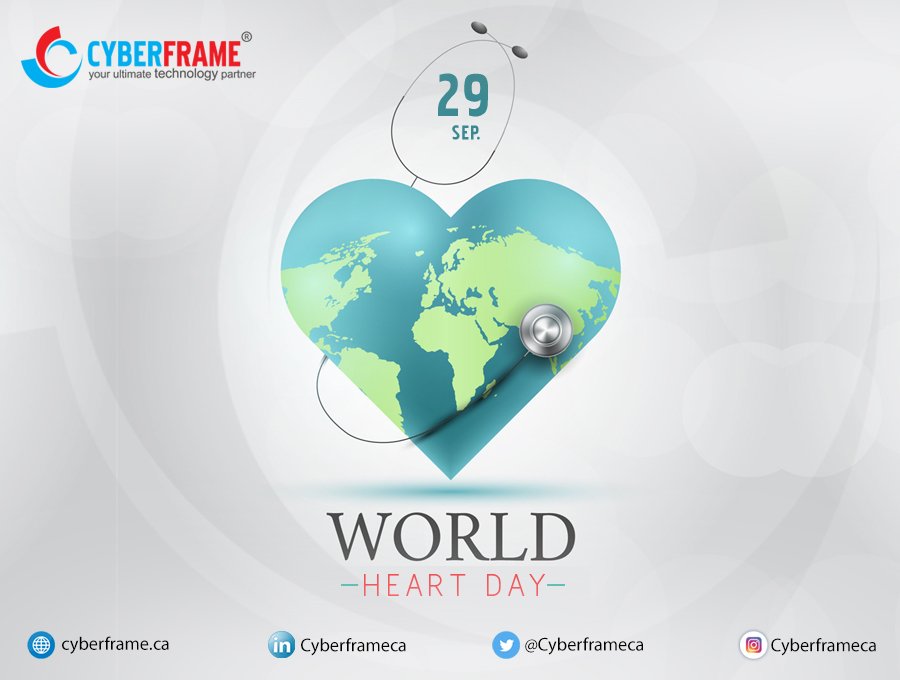 Cyberframeca's tweet image. Happy and healthy heart keep exercising

#WorldHeartday #Ontario #Canada #health #heart #29Sep