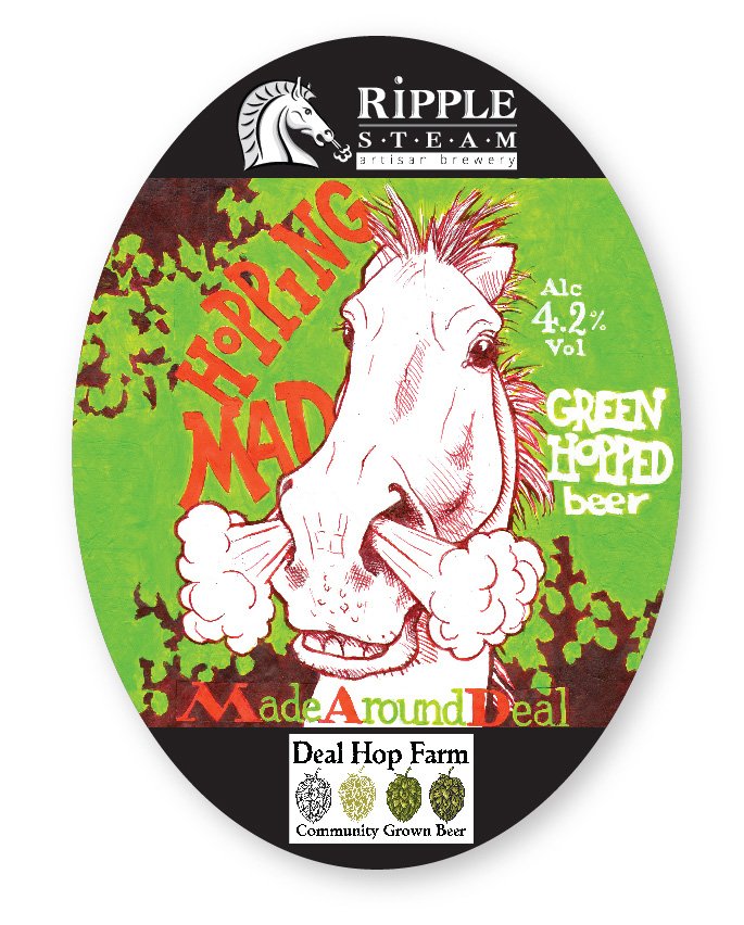 Hopping M.A.D - Made Around Deal Green Hop beer is starting to appear in the local pubs this weekend: at the Farrier, Freed Man, Plough, Crabble Mill .... more next weekend <a href="/ripplebrewery/">Ripple Steam Brewery   \ (•◡•) /</a> <a href="/thefreed_man/">The Freed Man</a> <a href="/thefarrierdeal/">The Farrier</a> <a href="/PloughRipple/">The Plough Inn, Ripple, Deal</a> <a href="/Crabblecornmill/">Crabble Corn Mill</a>