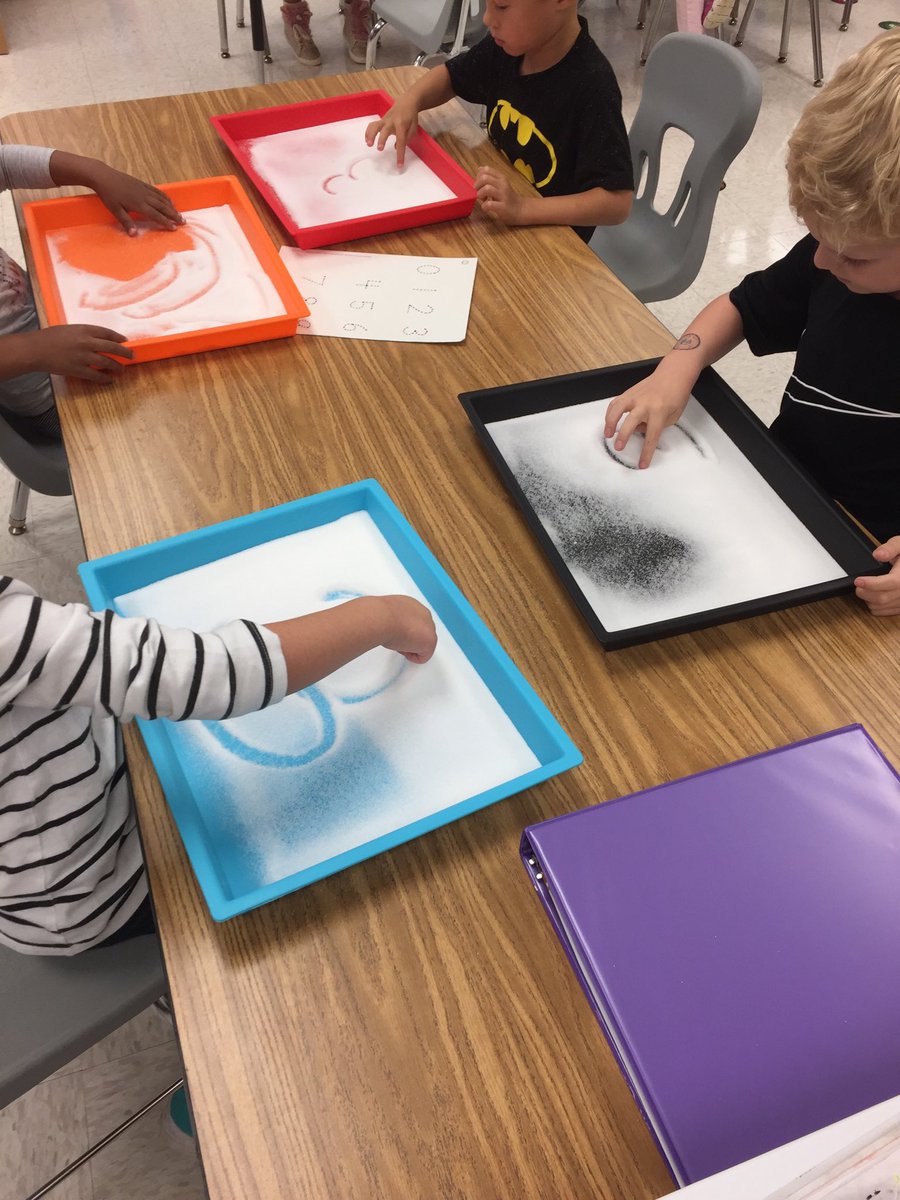 Number writing in kindergarten