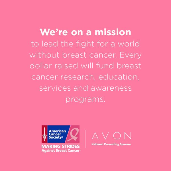 HeatherMc7ey's tweet image. #avonmakingstrides #breastcancer