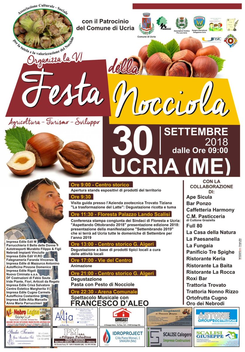 TypicalSicily's tweet photo. Il 30 settembre torna a #Ucria l’appuntamento con la Festa della nocciola https://t.co/Yv51UroCWJ
#typicalsicily https://t.co/ITbmNN9dt0