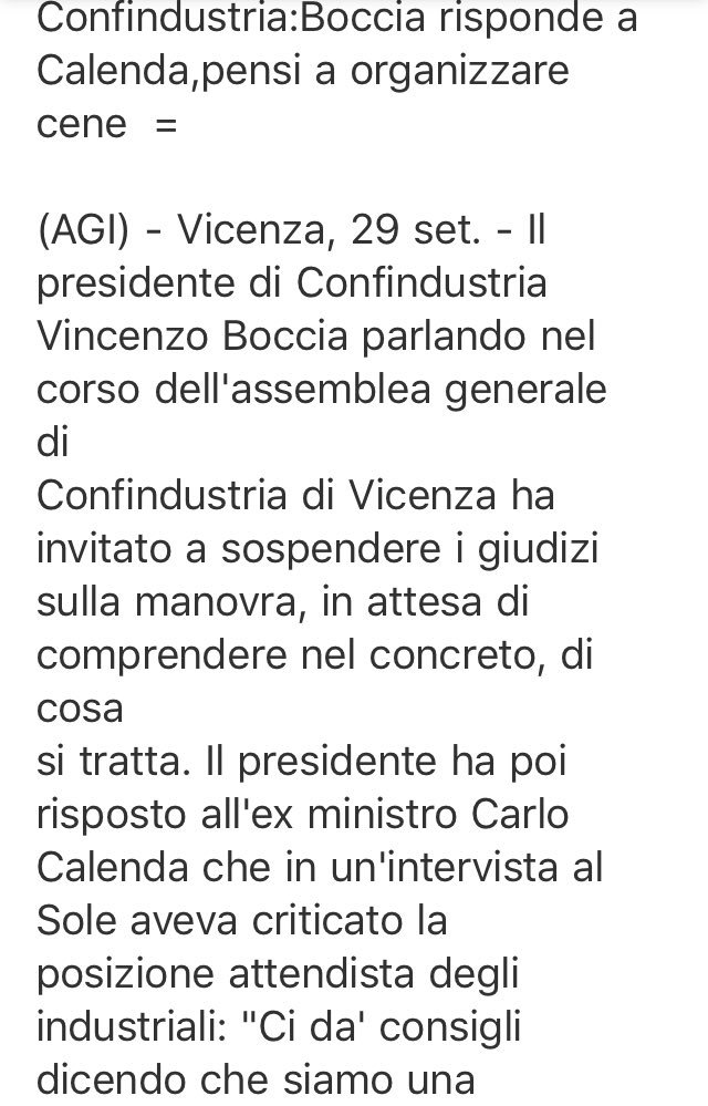 Caro Boccia io ho organizzato impresa 4.0, Piano Made in Italy, Strategia Energetica Nazionale, norma sulle imprese energivore etc. Prendere lezioni da chi organizza solo cene e convegni e ha quasi fatto fallire l’unica azienda che possiede, il Sole24ore, mi sembra troppo.