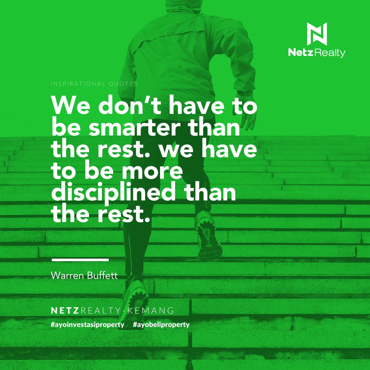 NetzRealtyID's tweet photo. Today motivational quotes! #ayoinvestasiproperty #ayobeliproperty #NetzRealty #NR #AgentProperty #Kemang #Property #Investasi https://t.co/rI4BcZrsSw