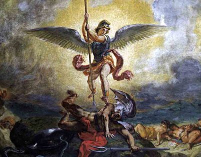 OrdemSp's tweet photo. Dia 29 de setembro é o dia de São Miguel Arcanjo. Ele é o líder das forças de Deus na luta contra as forças do mal. É ele quem prende o diabo e o joga no fogo eterno. Venerado também por ortodoxos e alguns protestantes. https://t.co/gIeLmkG7zE