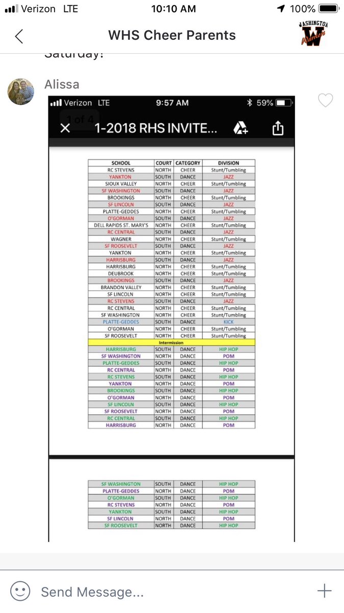 SFW_Hsteps's tweet photo. Competition day!! Here is the schedule for the RHS Invitational @ the Sanford Pentagon. Senior Recognition starts @10:40, competition follows starting @11am. Come out and cheer us on!! We ♥️ our fans!! ◼️🔶 #beststudentsection #WHSspiritsquad #IamAWarrior https://t.co/m6GITJ6oSa