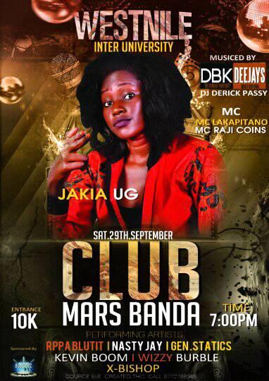TIDESouthSudan's tweet photo. Hello Pals happy weekend and you don't wanna miss this Concert tonight? our participant of the #PeaceJam18 AKA #Jackia will be gracing the West Nile Inter-University show at Club Mars in Banda come Support her. @SebitSamuel @defyhatenow @AfricaELI @intertwilight @CSOs4SSudanUG https://t.co/MasWdRj7PE